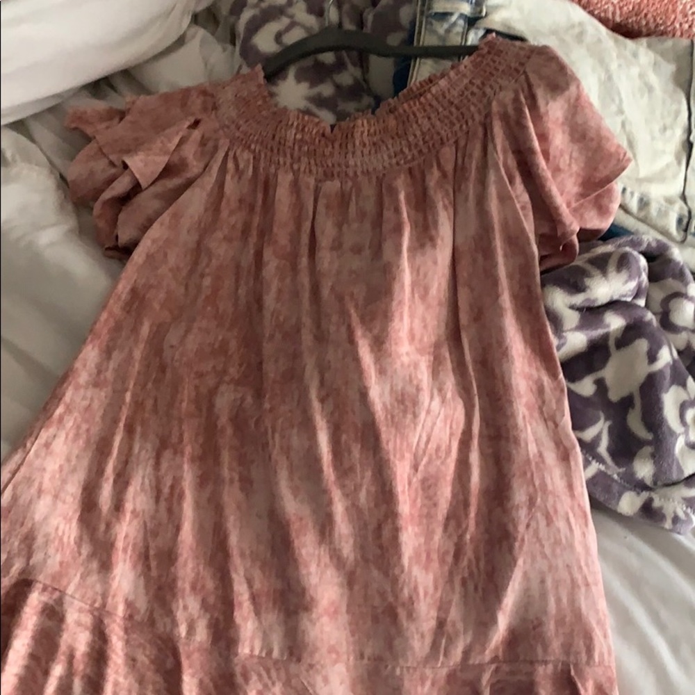 off the shoulder tie dye top!